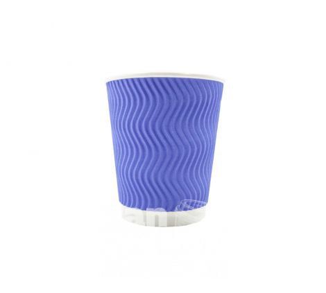 Стакан гофр Ripple Wave 250мл Very peri 30шт/уп